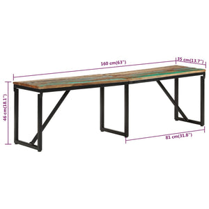 Massive Altholz Sitzbank 160cm