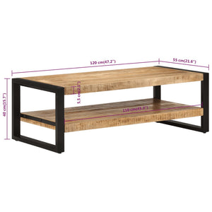 Couchtisch Mango Massivholz 120 cm
