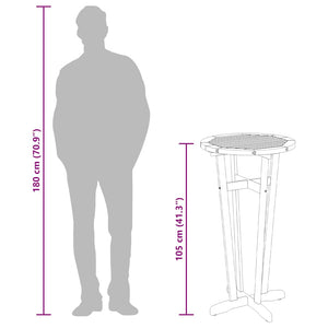 Akazien Bartisch für Garten Ø60cm