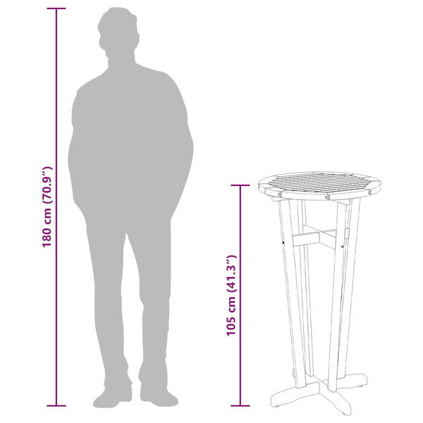 Akazien Bartisch für Garten Ø60cm