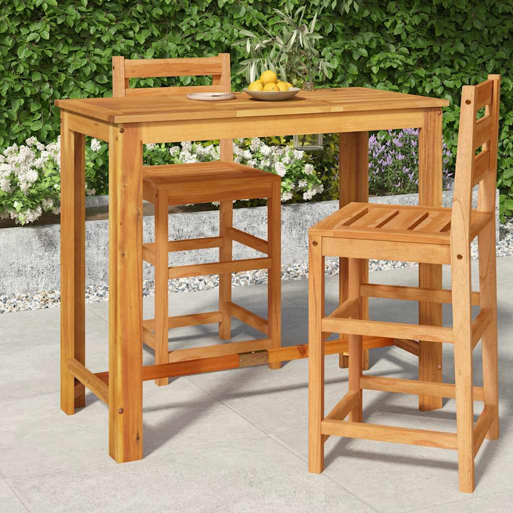 Akazienholz Garten Bartisch 120x60 cm
