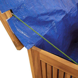 Gartenbox Akazie 75x75x58cm Massivholz