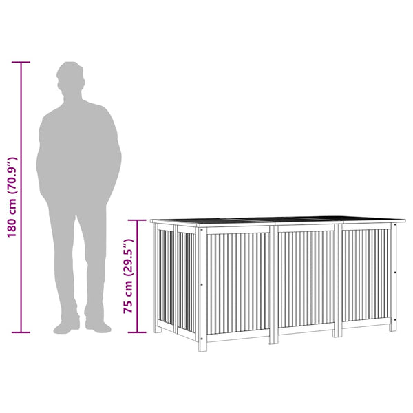Akazienholz Gartenbox 150x80x75cm