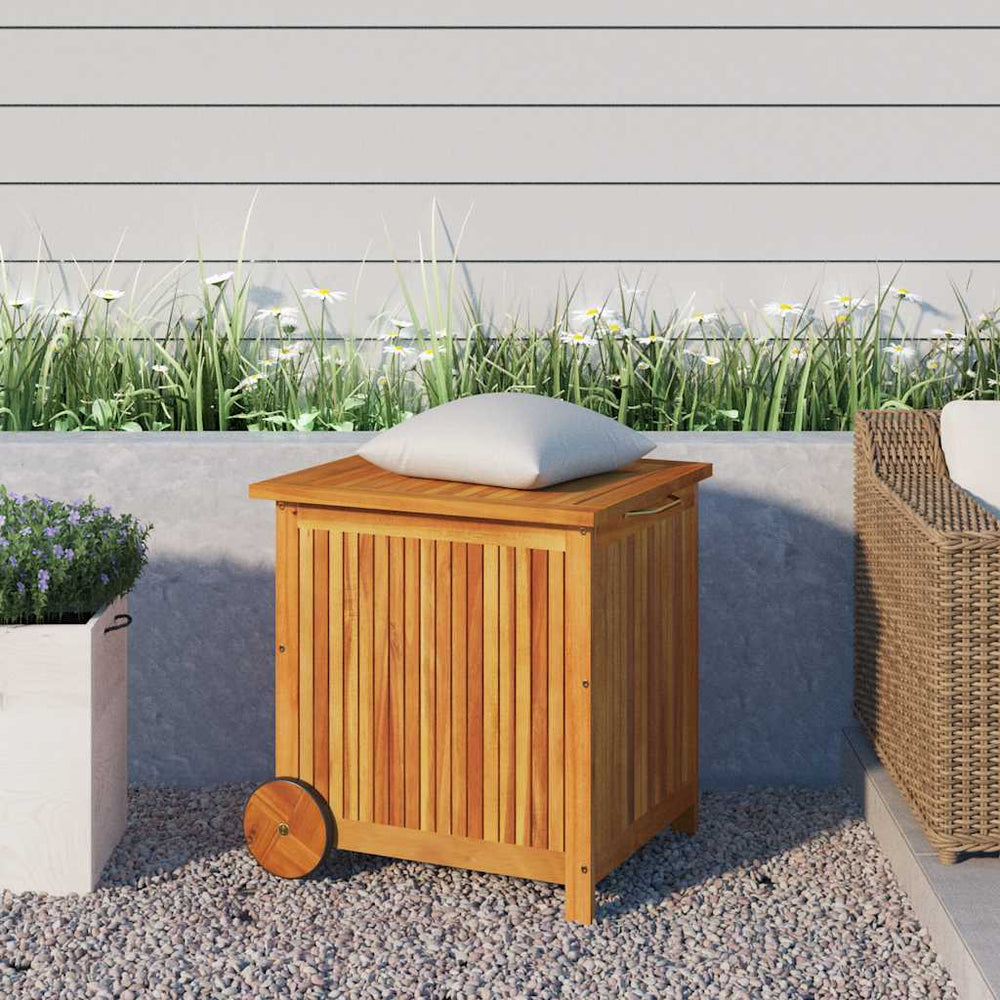 Gartentruhe Akazie Massivholz 60x50x58 cm