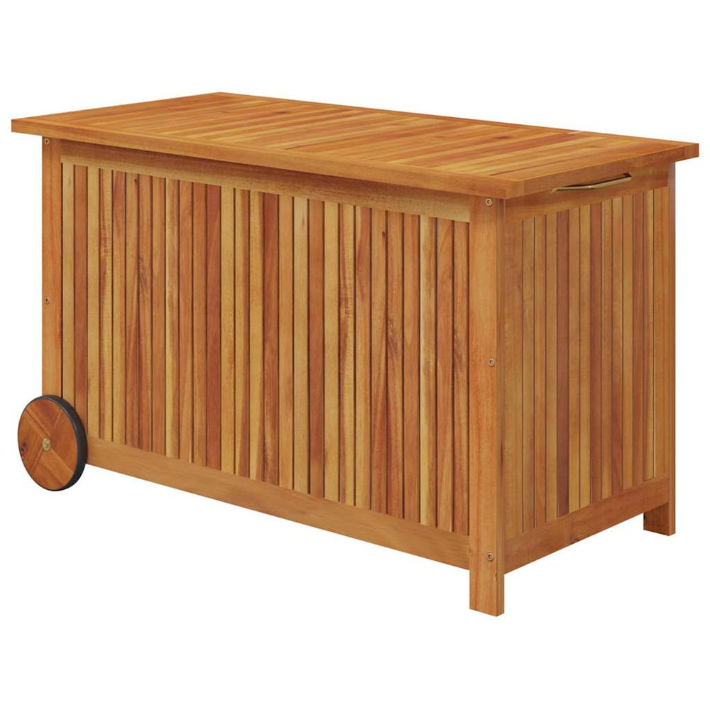 Gartentruhe Akazie mit Rollen 90x50x58cm