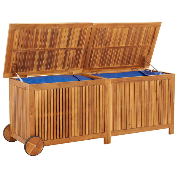 Gartentruhe Akazie mit Rollen 150 cm