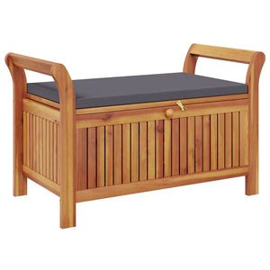 Garten Truhenbank Akazie mit Kissen 91cm