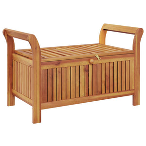 Garten Truhenbank Akazie mit Kissen 91cm
