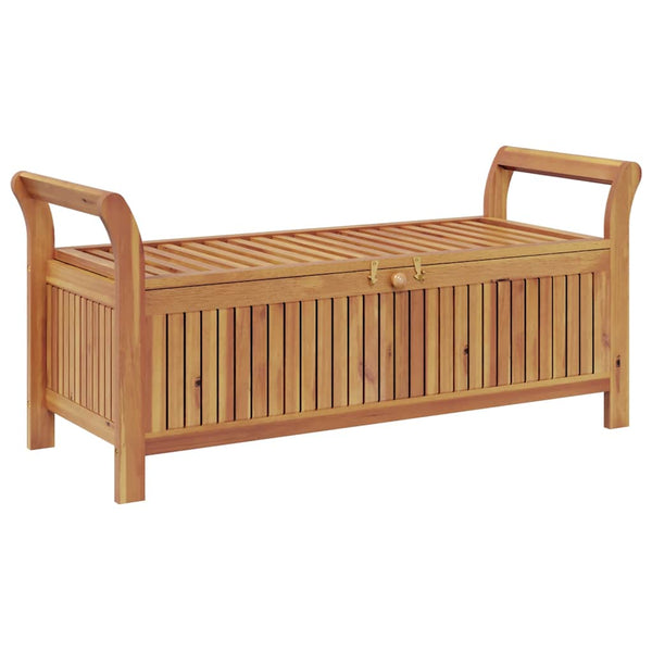 Garten Truhenbank Akazie mit Kissen 126cm