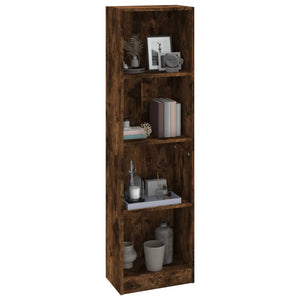 Bücherregal Räuchereiche, 4 Fächer