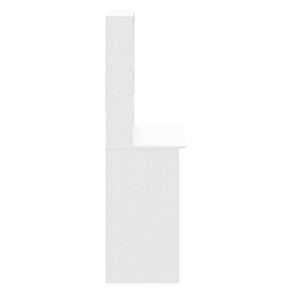 Schreibtisch mit Regal, Weiß, 102 cm