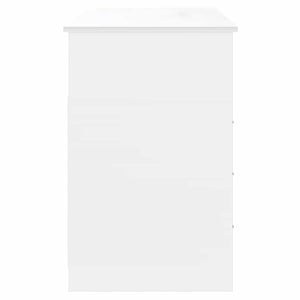 Schreibtisch Weiß mit Schubladen 102x50 cm