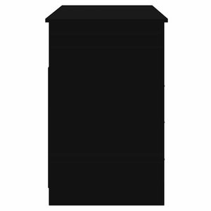 Schreibtisch Schwarz mit Schubladen 102x50 cm