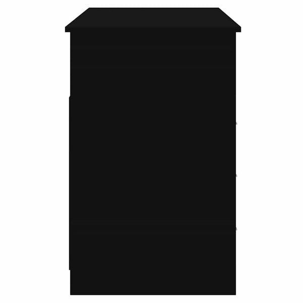 Schreibtisch Schwarz mit Schubladen 102x50 cm