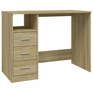 Schreibtisch Sonoma-Eiche mit Schubladen 102 cm