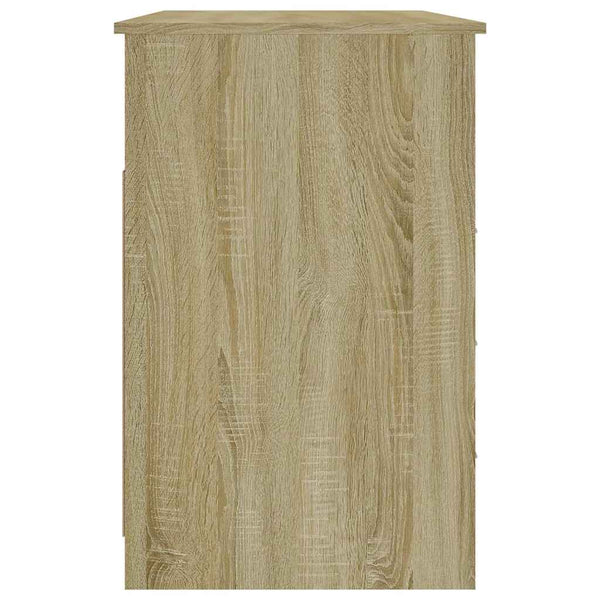 Schreibtisch Sonoma-Eiche mit Schubladen 102 cm
