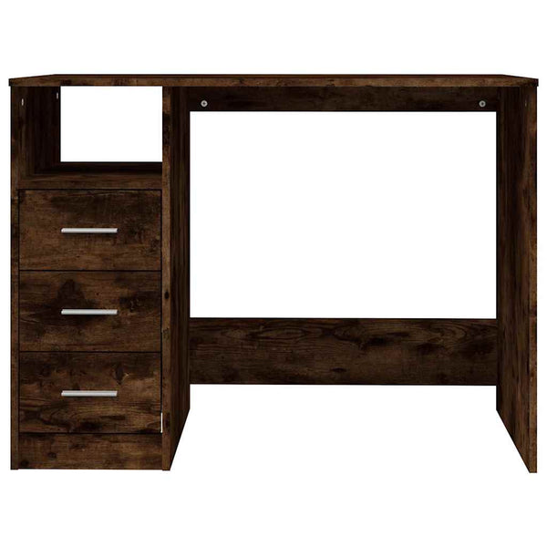 Schreibtisch Räuchereiche mit Schubladen 102x50 cm