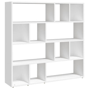 Weißes Bücherregal / Raumteiler 105x24x102 cm