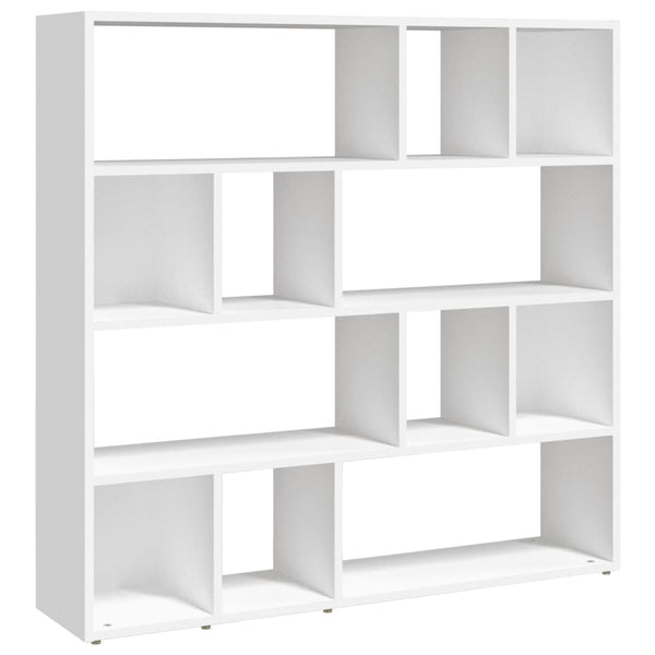 Weißes Bücherregal / Raumteiler 105x24x102 cm