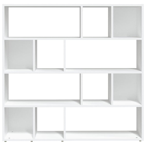 Weißes Bücherregal / Raumteiler 105x24x102 cm
