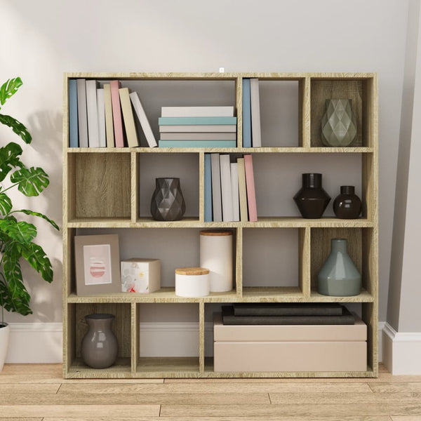 Sonoma Eiche Bücherregal Raumteiler 105x24x102cm