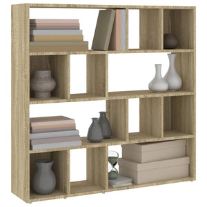 Sonoma Eiche Bücherregal Raumteiler 105x24x102cm