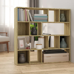 Sonoma Eiche Bücherregal Raumteiler 105x24x102cm
