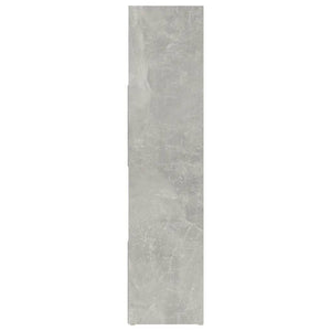 Betongraues Bücherregal/Raumteiler 105x24x102 cm