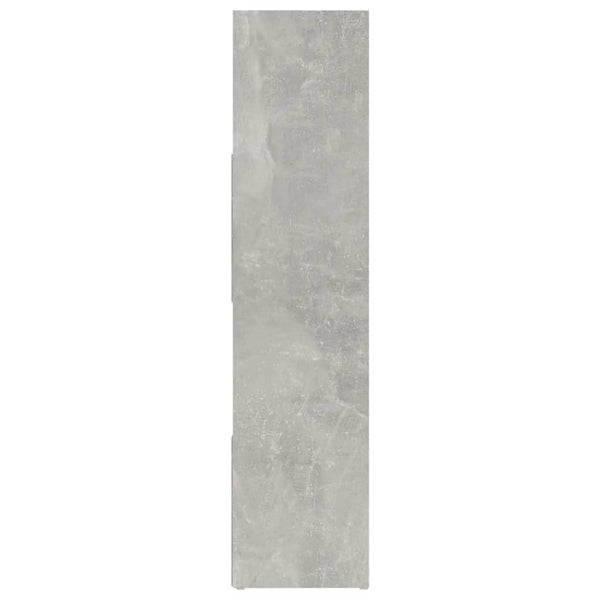 Betongraues Bücherregal/Raumteiler 105x24x102 cm