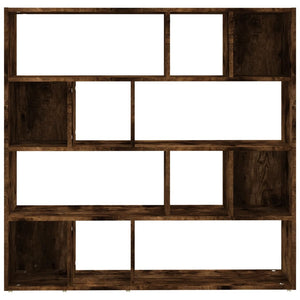 Bücherregal Raumteiler Räuchereiche 105x24x102 cm