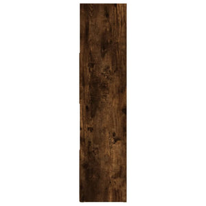 Bücherregal Raumteiler Räuchereiche 105x24x102 cm