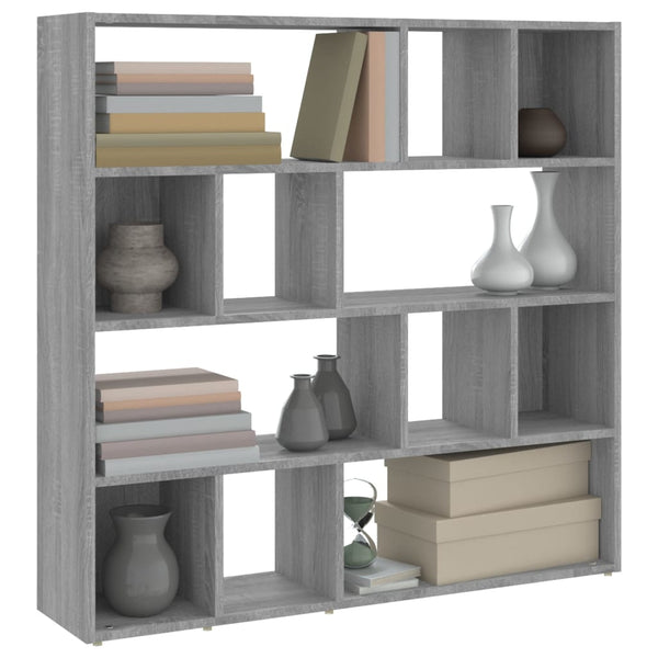 Graues Bücherregal Sonoma 105x24x102 cm