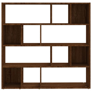 Braun Eichen Bücherregal Raumteiler 105x102 cm