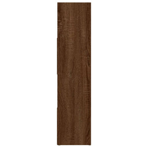 Braun Eichen Bücherregal Raumteiler 105x102 cm