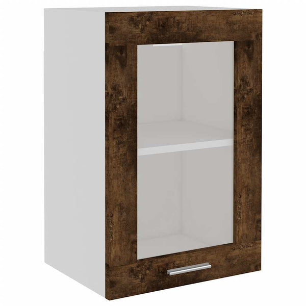 Hängeschrank Lyon Glas Räuchereiche 40x60 cm