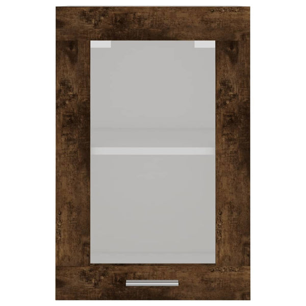 Hängeschrank Lyon Glas Räuchereiche 40x60 cm