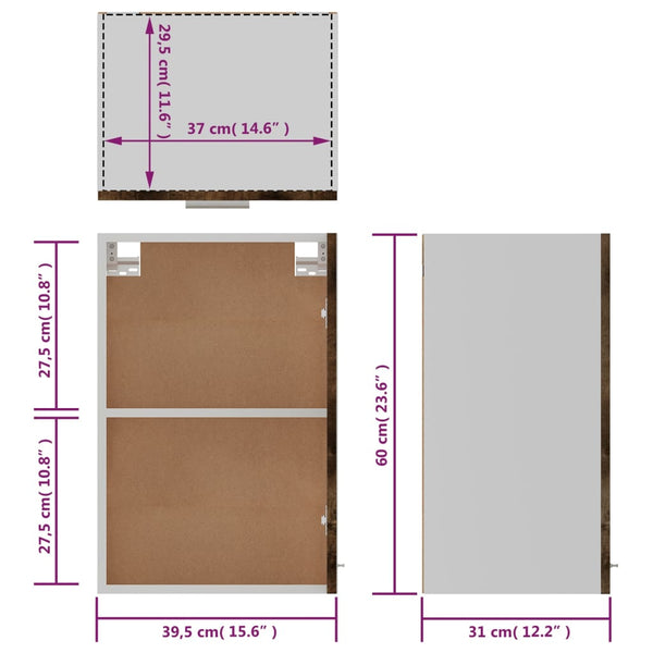 Hängeschrank Lyon Räuchereiche 60 cm