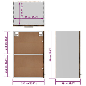 Hängeschrank Lyon Braun Eichen-Optik