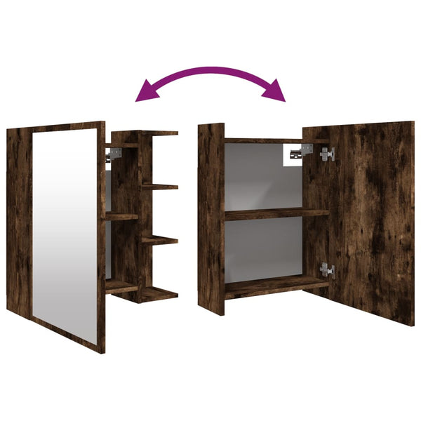 Bad-Spiegelschrank Räuchereiche 62,5 cm