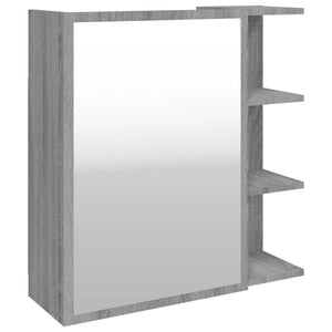 Bad Spiegelschrank Grau Sonoma 62,5 cm
