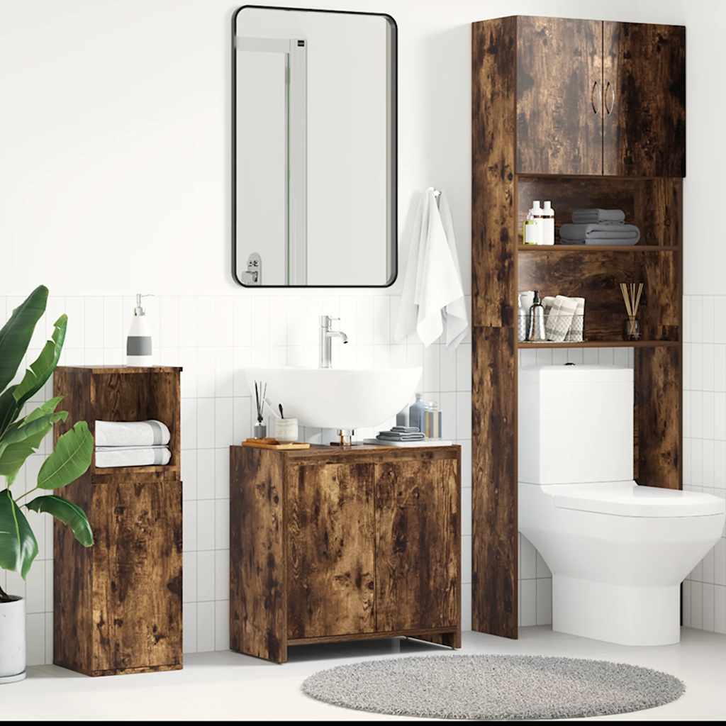Badschrank Räuchereiche 60 cm