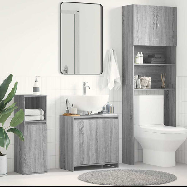 Grauer Badschrank Sonoma 60 cm