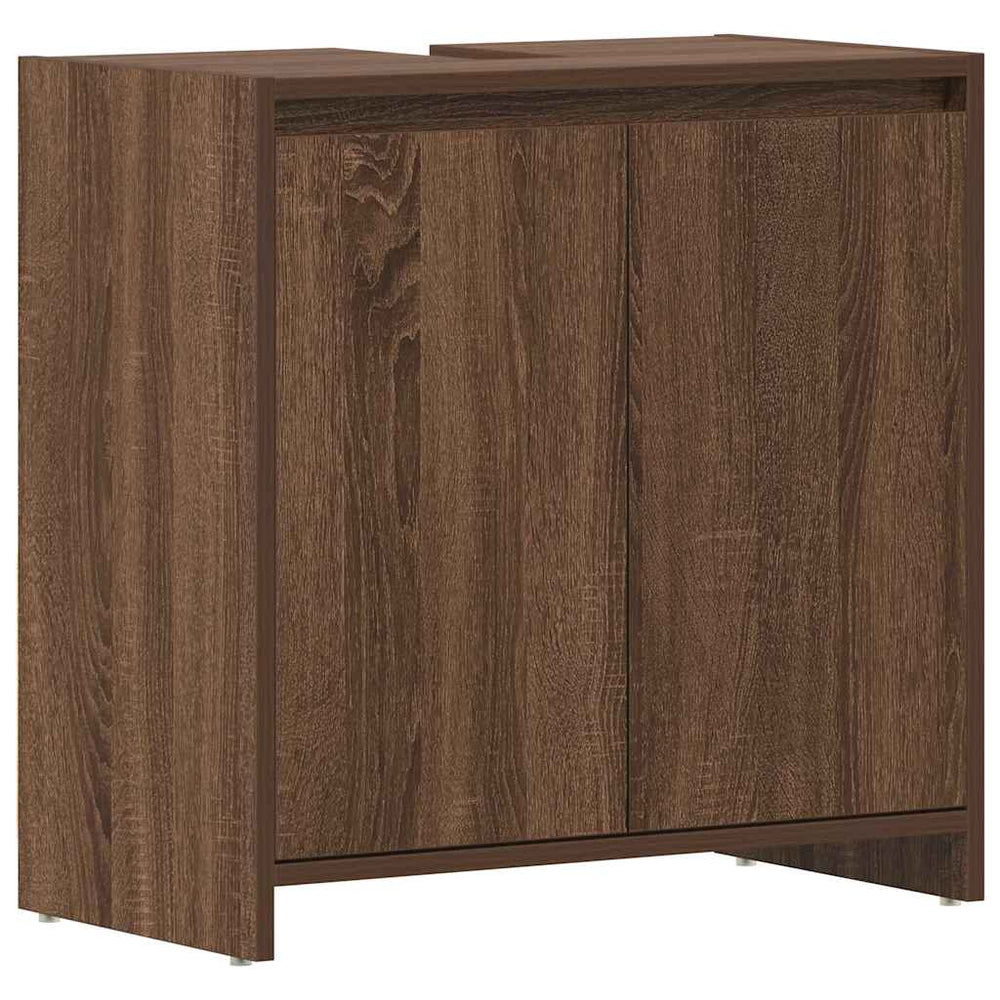 Badschrank Braun Eichenoptik 60 cm