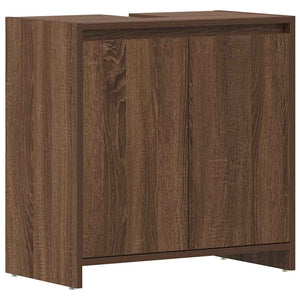 Badschrank Braun Eichenoptik 60 cm