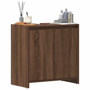 Badschrank Braun Eichenoptik 60 cm