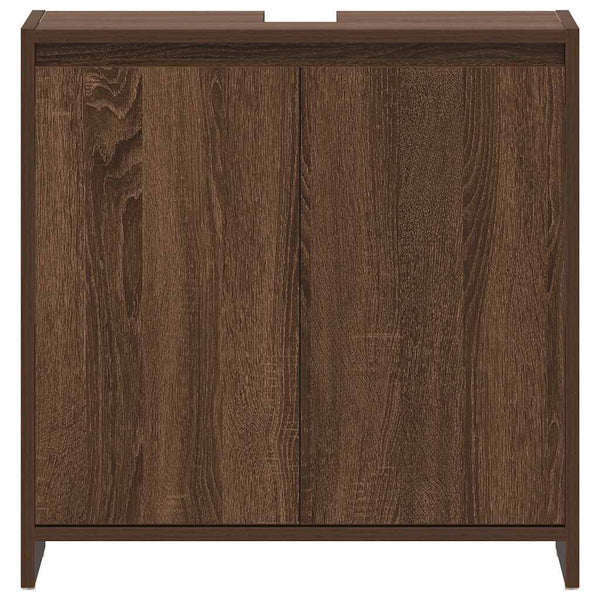 Badschrank Braun Eichenoptik 60 cm