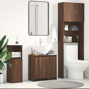 Badschrank Braun Eichenoptik 60 cm