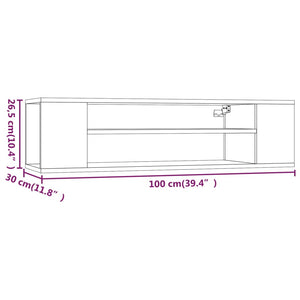 TV-Wandschrank Grau Sonoma 100 cm