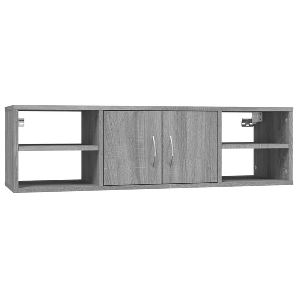 Graues Wandregal Sonoma, 102 cm