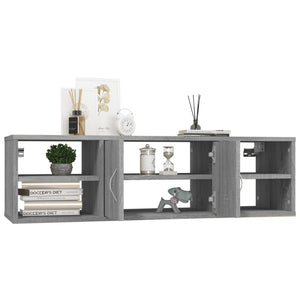 Graues Wandregal Sonoma, 102 cm